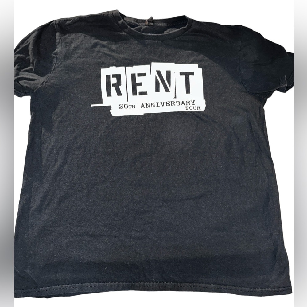 Men’s- RENT 20th Anniversary Tour Black Tee- Sz L- EUC 🎭